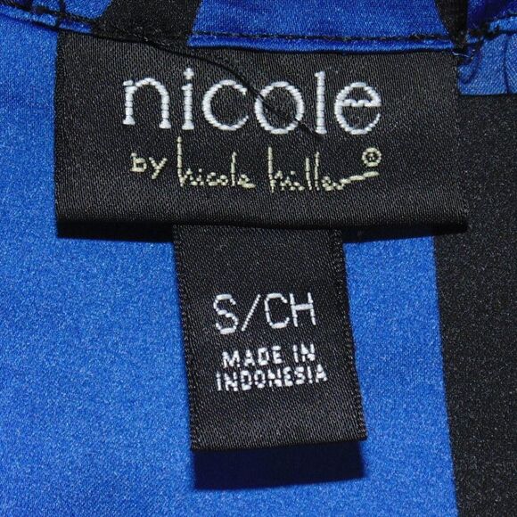 NICOLE Cami/Ultra Mini Dress, S, Bold print, Spag Straps, Hi-low, Knotted back - Picture 14 of 15